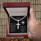 Your Adventure Begins | Cuban Chain Artisan Cross With Engraving On Back
