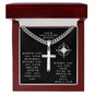 Your Adventure Begins | Cuban Chain Artisan Cross With Engraving On Back