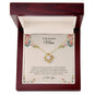 To My Beautiful Mom | I Love You - Love Knot Necklace
