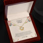 To My Beautiful Mom | I Love You - Love Knot Necklace