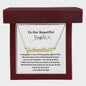 To Our Beautiful Daughter - Heart Name Necklace - White