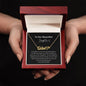 To Our Beautiful Daughter - Heart Name Necklace - Blk
