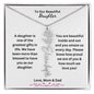 To Our Beautiful Daughter - Flower Name Necklace