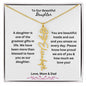 To Our Beautiful Daughter - Flower Name Necklace