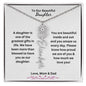 To Our Beautiful Daughter - Flower Name Necklace