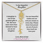 To Our Beautiful Daughter - Flower Name Necklace