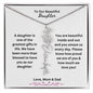 To Our Beautiful Daughter - Flower Name Necklace