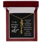 First Mother's Day Customizable Birth Flower Name Necklace | Black