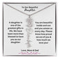 To Our Beautiful Daughter - Flower Name Necklace