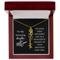 First Mother's Day Customizable Birth Flower Name Necklace | Black