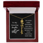 First Mother's Day Customizable Birth Flower Name Necklace | Black