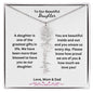 To Our Beautiful Daughter - Flower Name Necklace