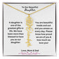 To Our Beautiful Daughter - Flower Name Necklace