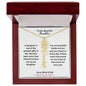 To Our Beautiful Daughter - Flower Name Necklace