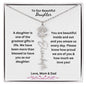 To Our Beautiful Daughter - Flower Name Necklace