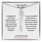 To Our Beautiful Daughter - Flower Name Necklace
