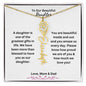 To Our Beautiful Daughter - Flower Name Necklace