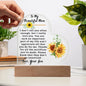 To My Beautiful Mom - Heart Acrylic Plaque