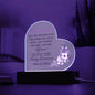 Acrylic Heart Plaque - Retirement - Daniel