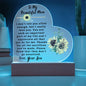 To My Beautiful Mom - Heart Acrylic Plaque