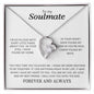 To My Soulmate | I Will Love You Until The End - Forever Love Necklace